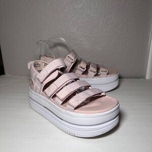 Nike Icon Classic strappy Platform Sandal Barely Rose/Pink Oxford/White
